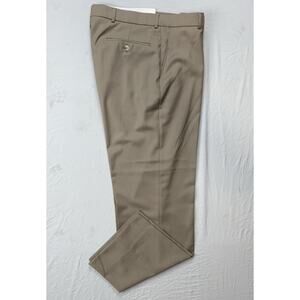 Patrick James Comfort "EZE" Flat Front Super 120s Wool Dress Pants, Slacks 34X30